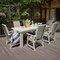 Highwood Usa Weatherly 7pc Rectangular Outdoor Patio Furniture Dining Set 84 x 42 AD-ST7WL1CO5AA-WAE - alternate 3